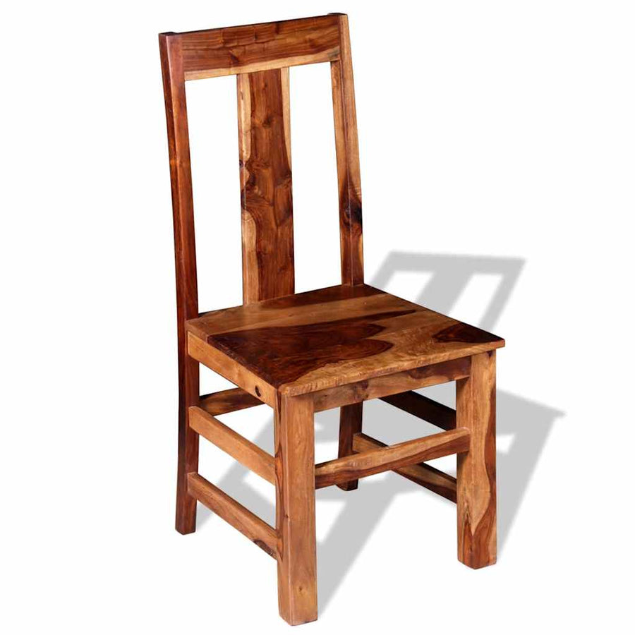 Eetkamerstoelen 2 st massief acaciahout
