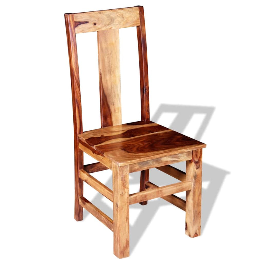 Eetkamerstoelen 2 st massief acaciahout