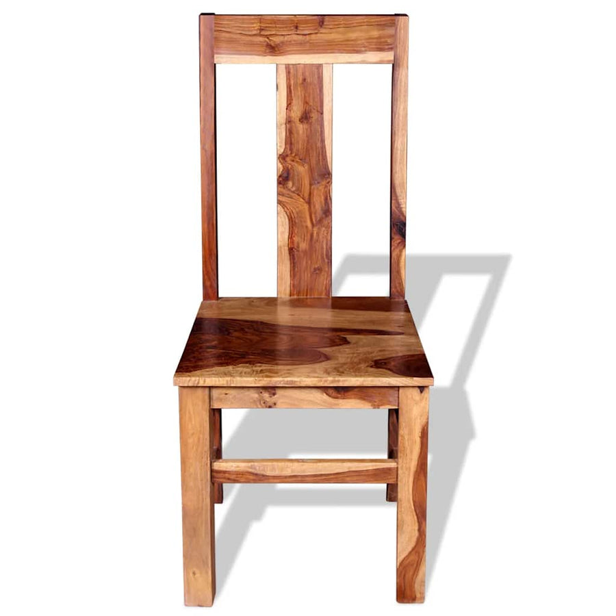 Eetkamerstoelen 2 st massief acaciahout