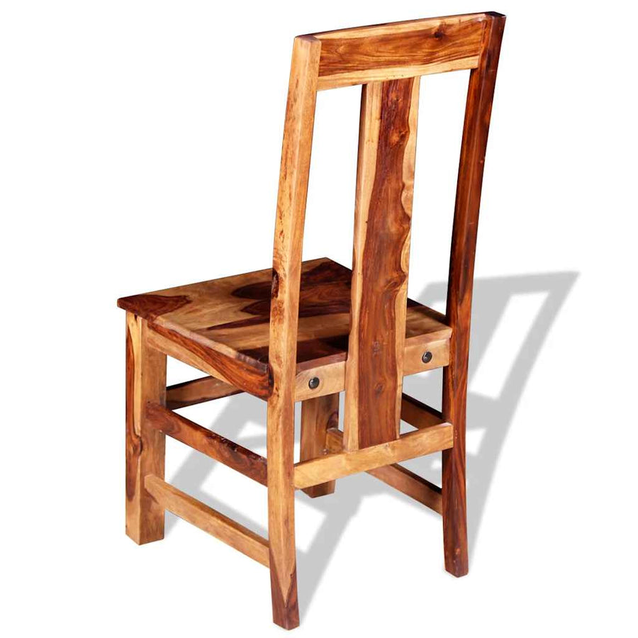 Eetkamerstoelen 2 st massief acaciahout