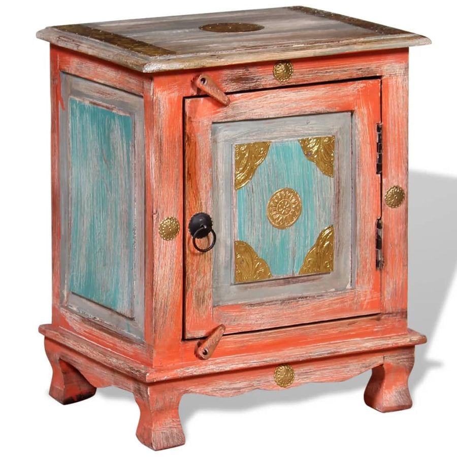 Nachtkastje Massief Mangohout Oranje