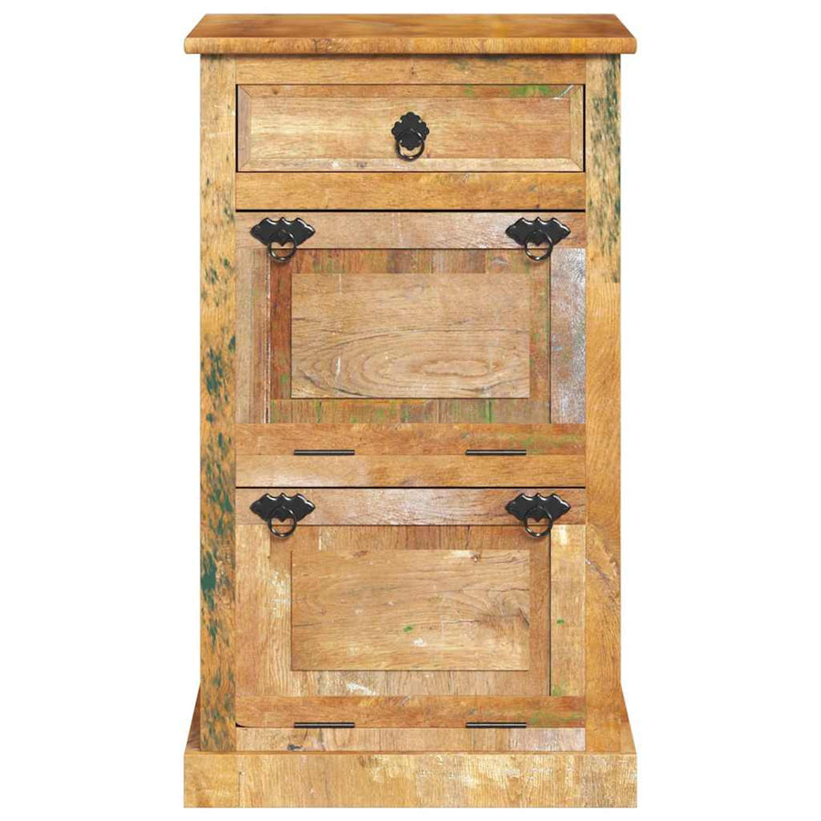 Schoenenkast met lade 4-laags massief gerecycled hout