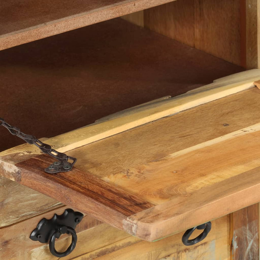 Schoenenkast met lade 4-laags massief gerecycled hout