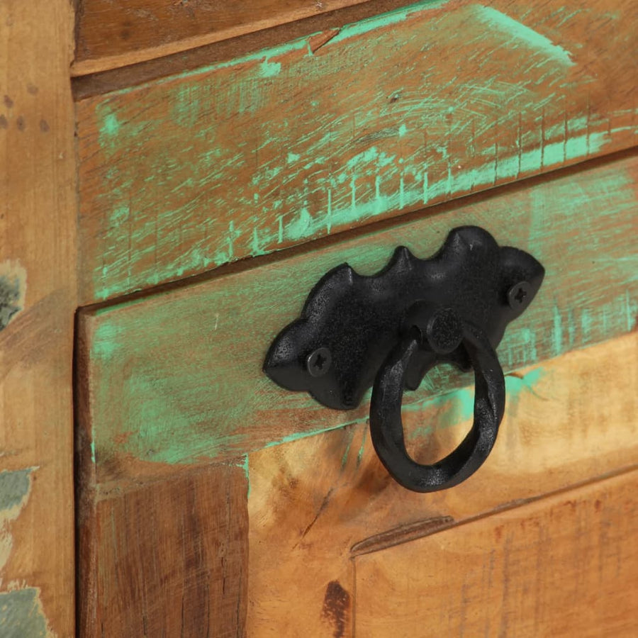 Schoenenkast met lade 4-laags massief gerecycled hout