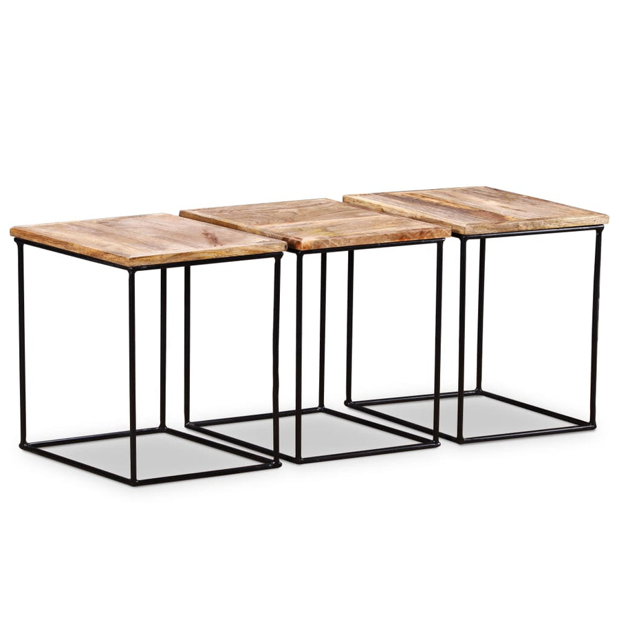 Salontafel 56X48X40 Cm Massief Mangohout