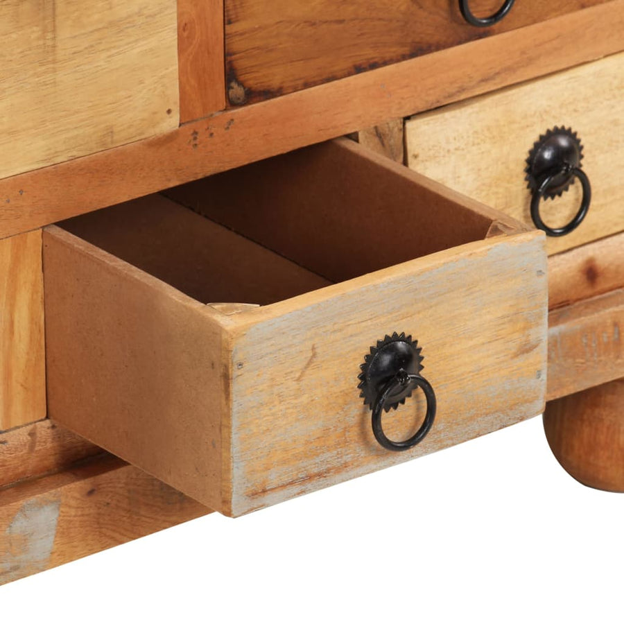 Salontafel 70X70X38 Cm Gerecycled Hout Multikleur