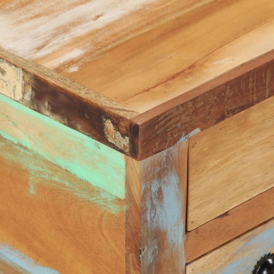 Salontafel 70X70X38 Cm Gerecycled Hout Multikleur