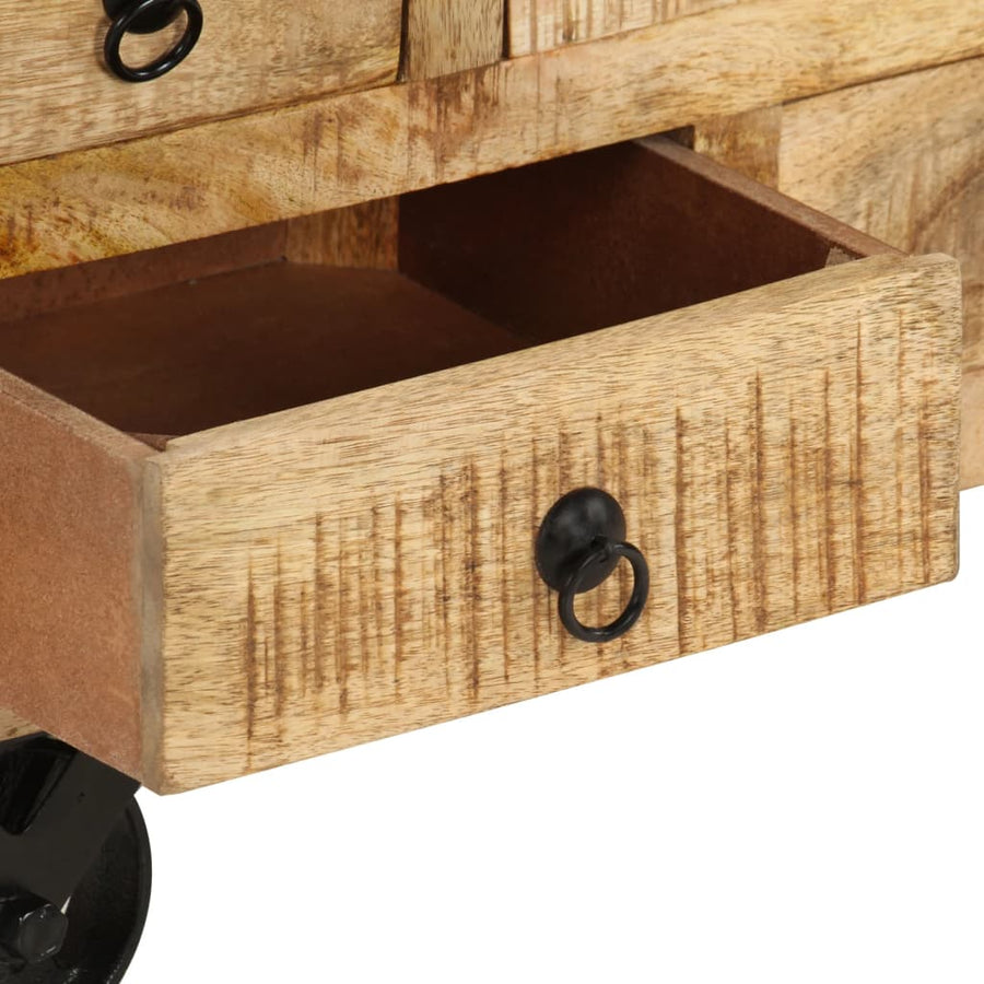 Salontafel 70X70X40 Cm Ruw Mangohout Bruin