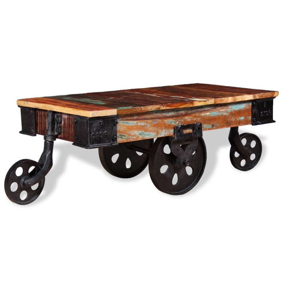 Salontafel 90x45x35 cm gerecycled hout