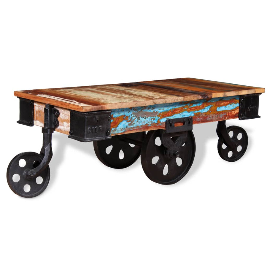 Salontafel 90x45x35 cm gerecycled hout