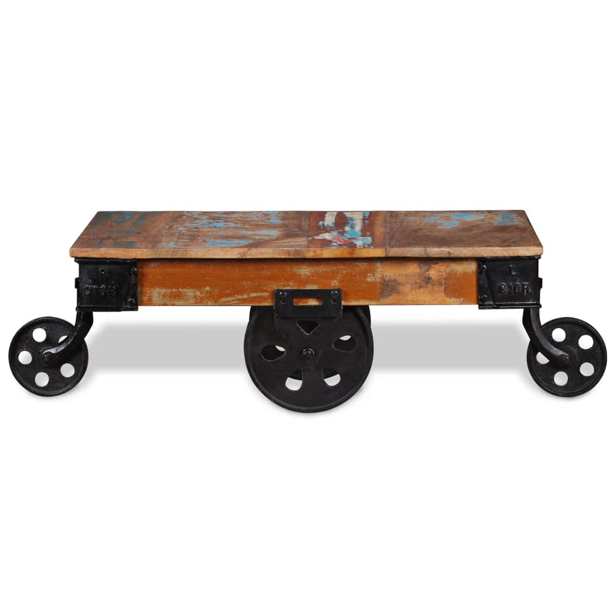 Salontafel 90x45x35 cm gerecycled hout
