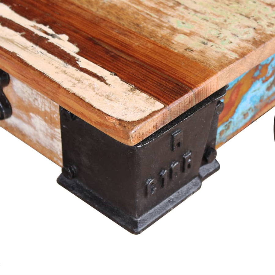 Salontafel 90x45x35 cm gerecycled hout