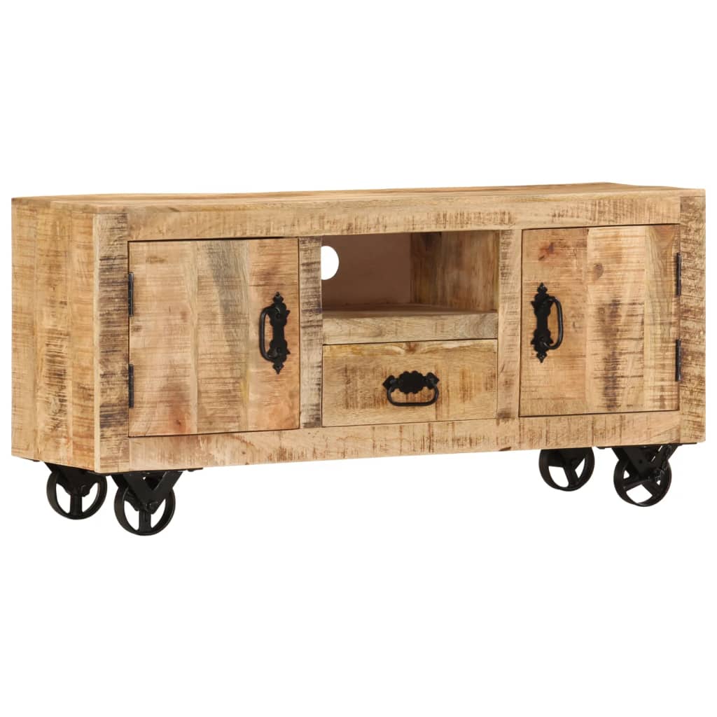 Tv-Meubel Ruw Mangohout 110 x 30 x 50 cm massief mangohout
