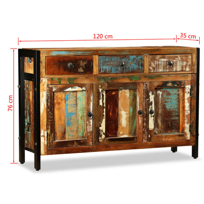 Dressoir 20X35X76 Cm massief gerecycled hout