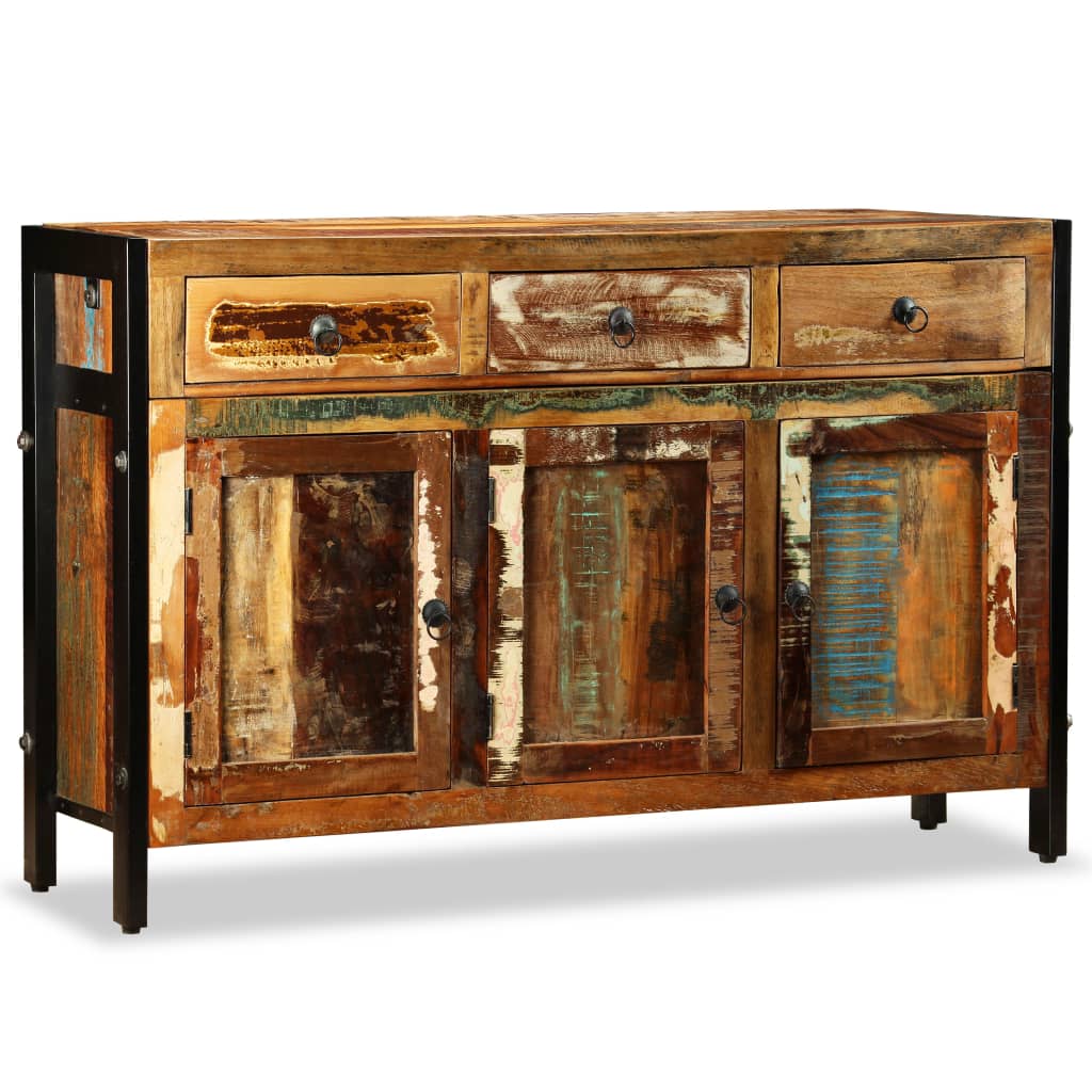 Dressoir 20X35X76 Cm massief gerecycled hout