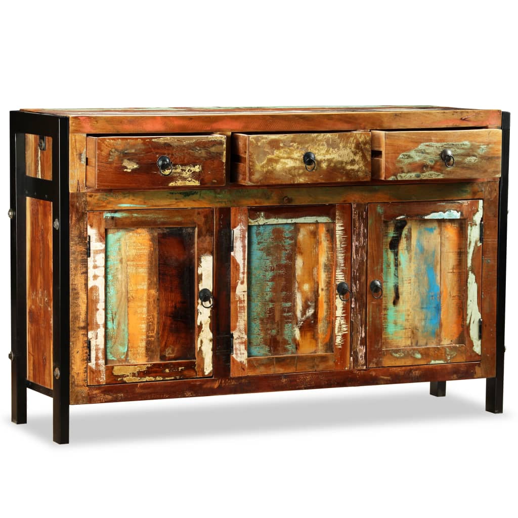 Dressoir 20X35X76 Cm massief gerecycled hout