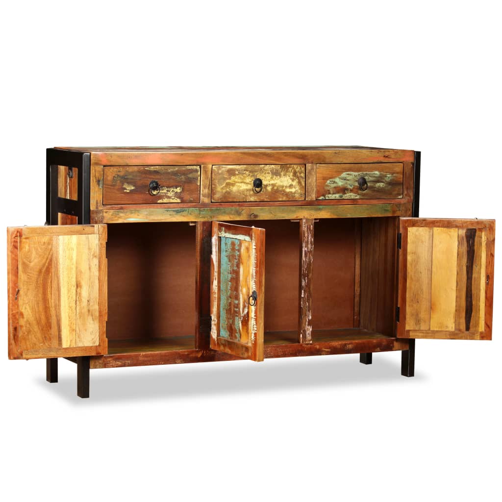 Dressoir 20X35X76 Cm massief gerecycled hout