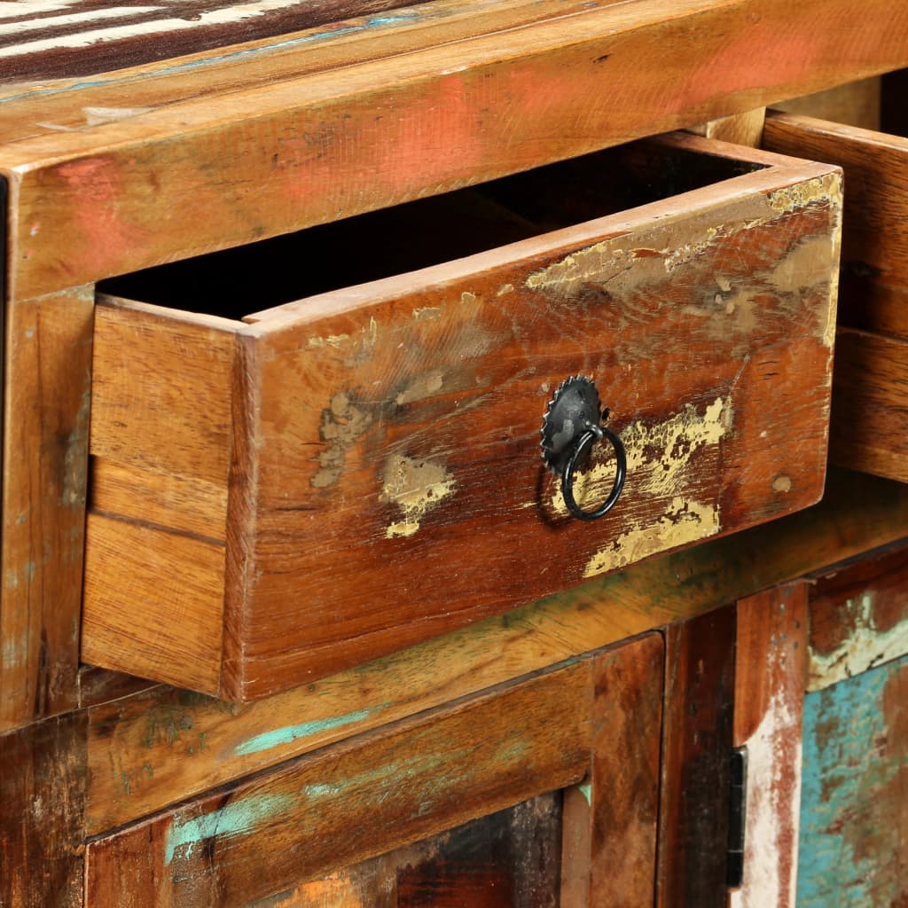 Dressoir 20X35X76 Cm massief gerecycled hout