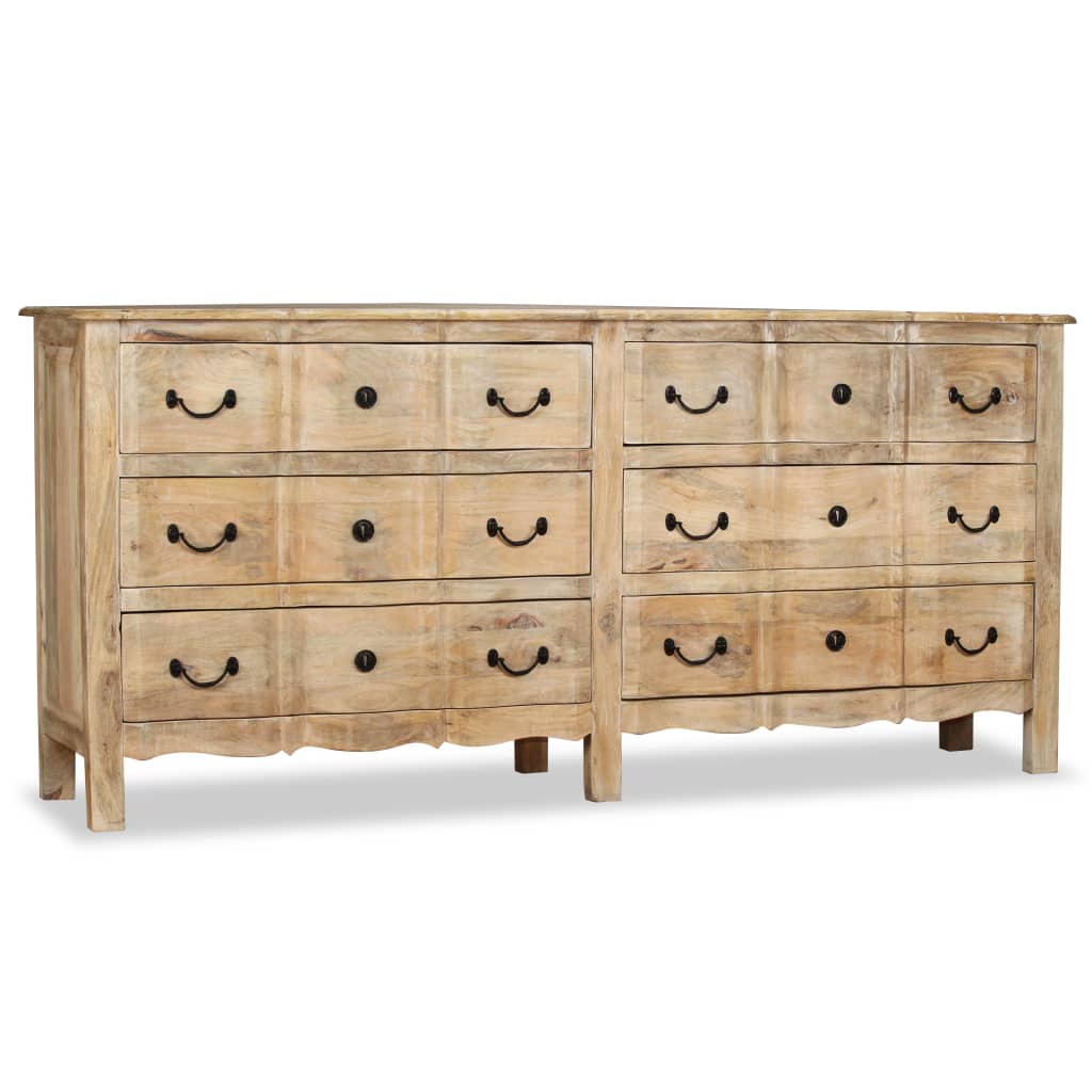 Dressoir 200X40X90 Cm Massief Mangohout