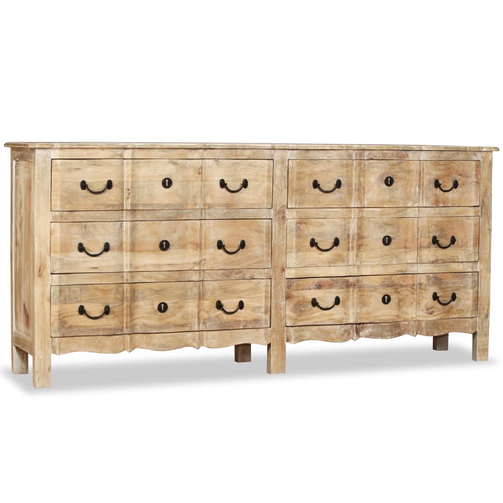 Dressoir 200X40X90 Cm Massief Mangohout