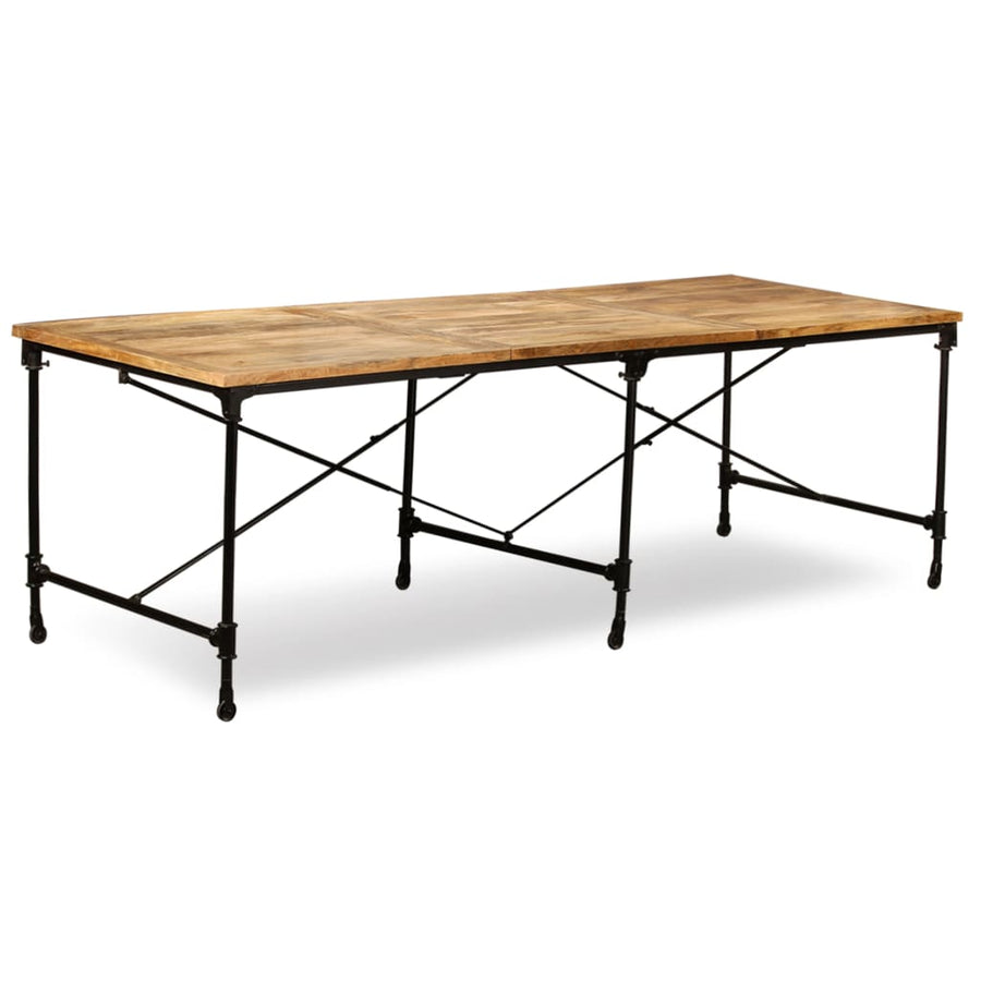 Eettafel 240 Cm Massief Mangohout 240 x 90 x 76 cm Lichtbruin
