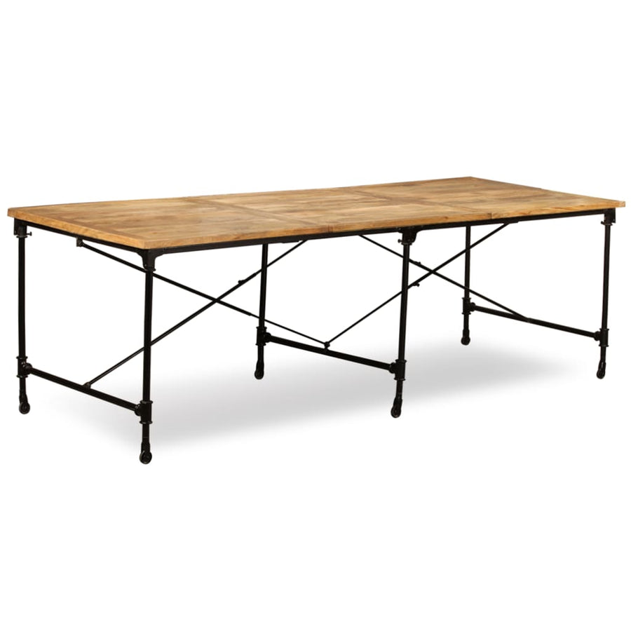 Eettafel 240 Cm Massief Mangohout 240 x 90 x 76 cm Lichtbruin