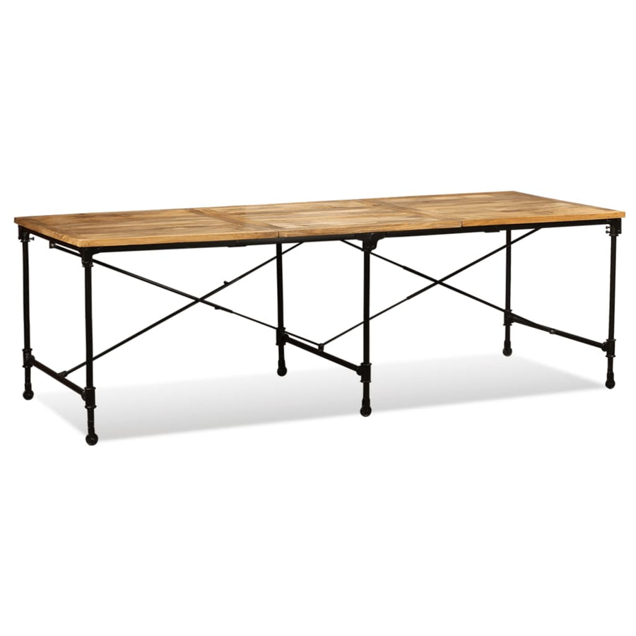 Eettafel 240 Cm Massief Mangohout 240 x 90 x 76 cm Lichtbruin