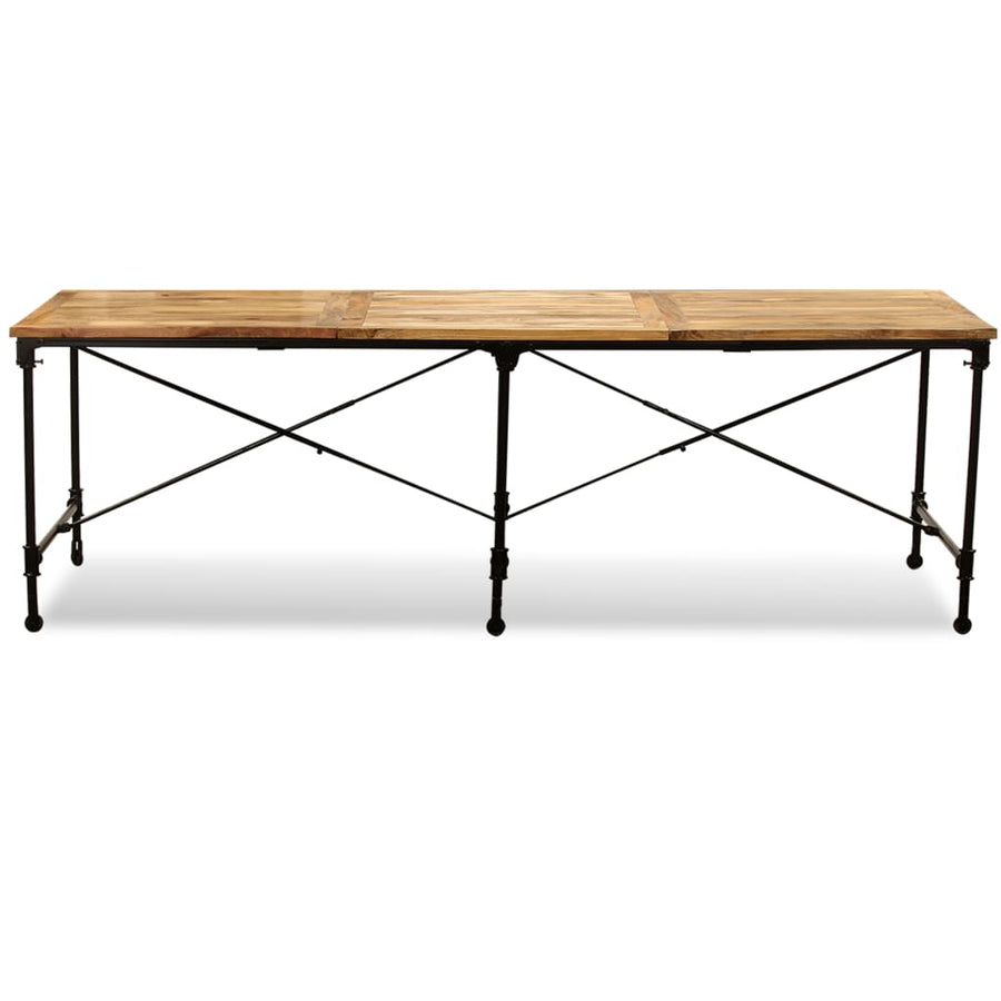 Eettafel 240 Cm Massief Mangohout 240 x 90 x 76 cm Lichtbruin