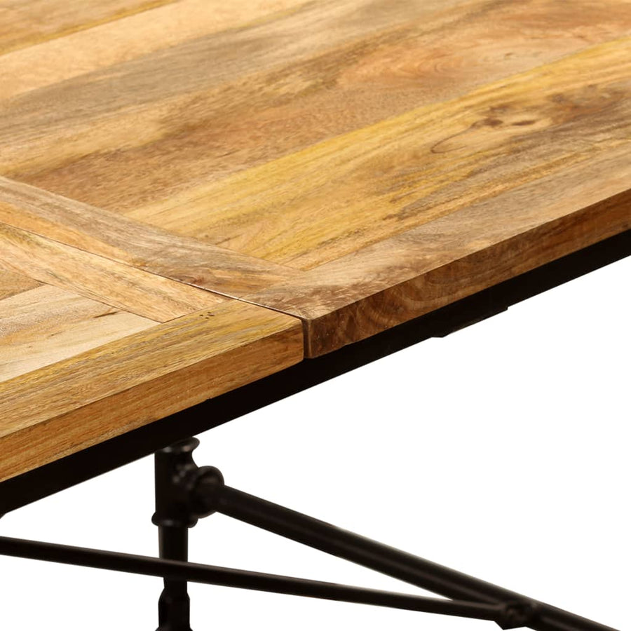 Eettafel 240 Cm Massief Mangohout 240 x 90 x 76 cm Lichtbruin