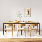 Dining table 240 cm solid mango wood