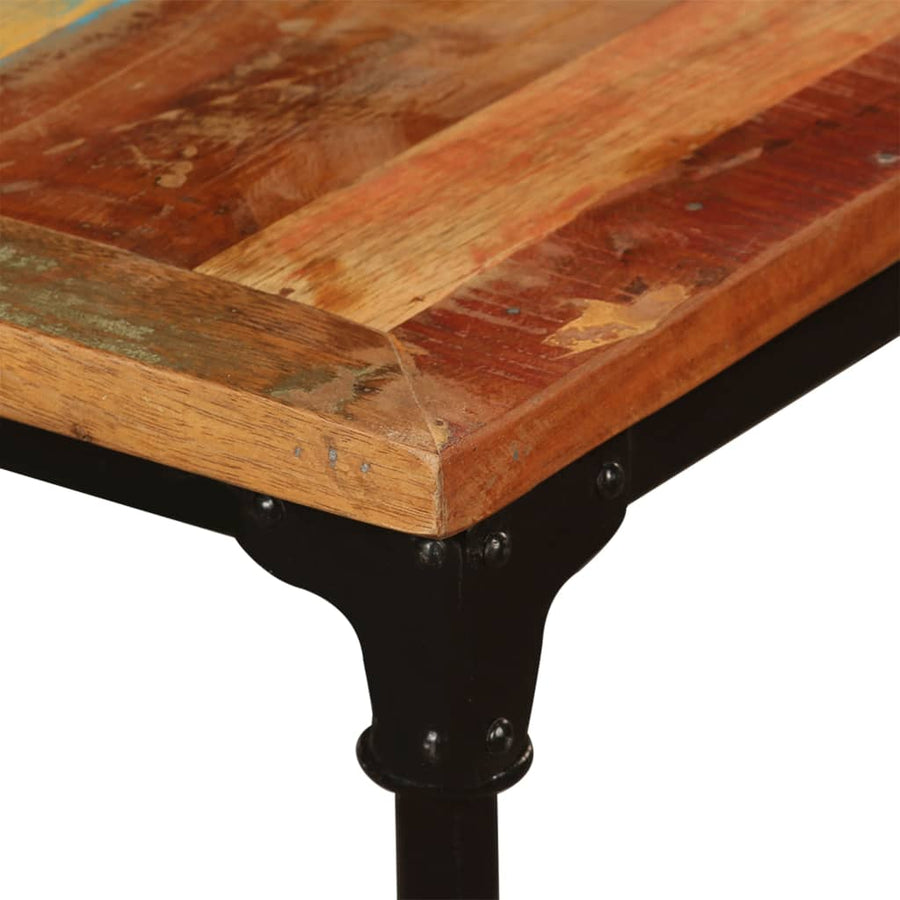 Eettafel 80 Cm Massief Gerecycled Hout 180 x 90 x 76 cm Donkerbruin