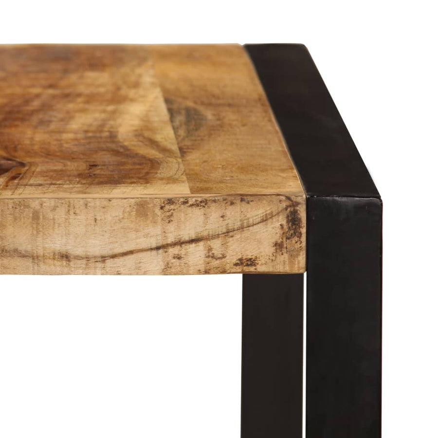 Eettafel 80 Cm Massief Ruw Mangohout 180 x 90 x 76 cm Bruin