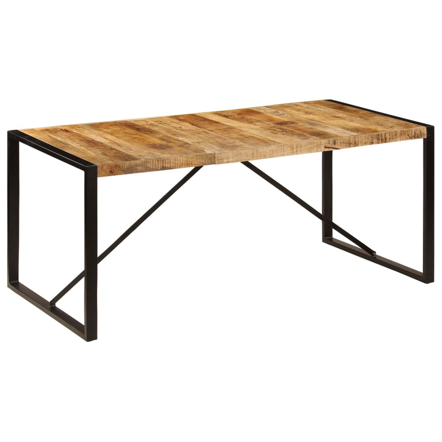 Eettafel 80 Cm Massief Ruw Mangohout 180 x 90 x 76 cm Bruin