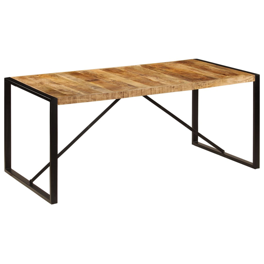 Eettafel 80 Cm Massief Ruw Mangohout 180 x 90 x 76 cm Bruin