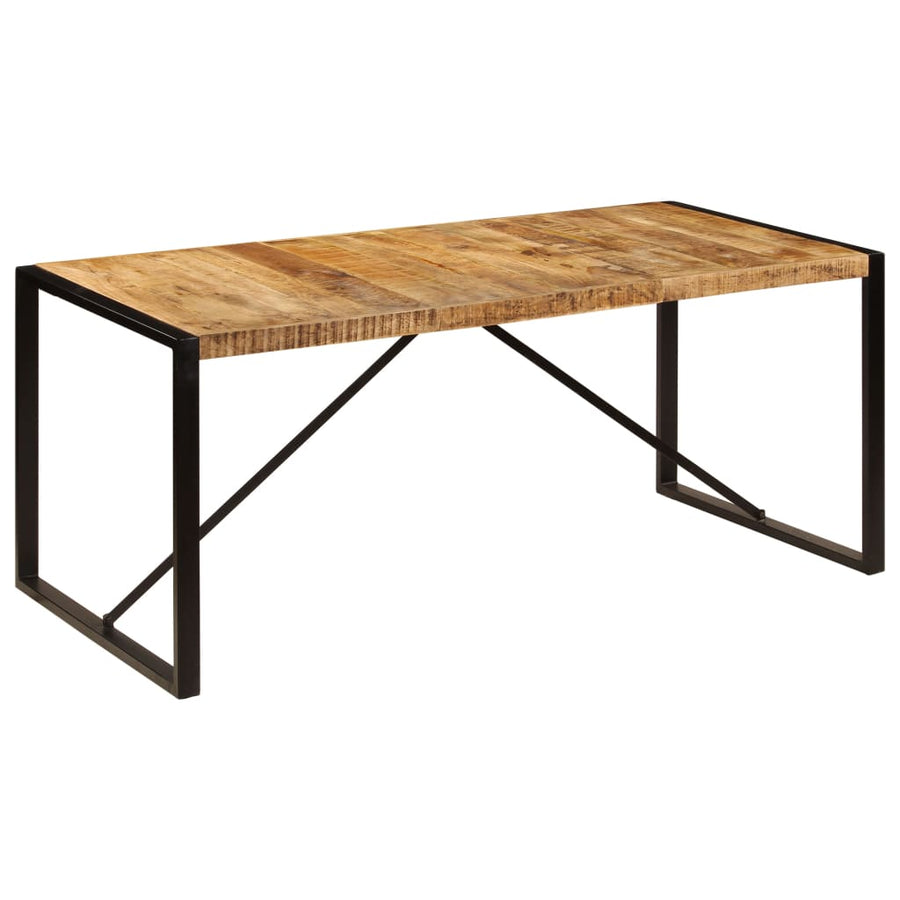 Eettafel 80 Cm Massief Ruw Mangohout 180 x 90 x 76 cm Bruin