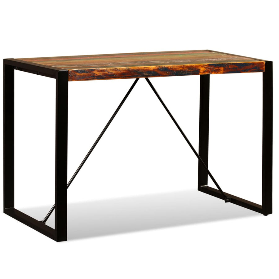 Eettafel 120 cm massief gerecycled hout