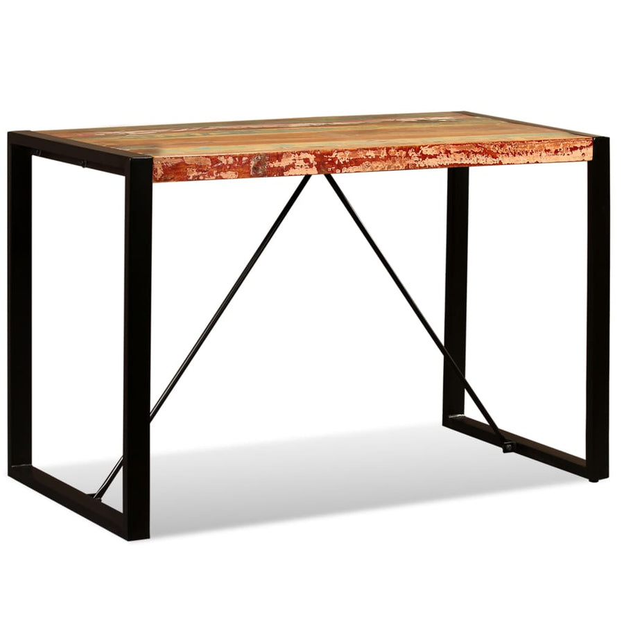 Eettafel 120 cm massief gerecycled hout