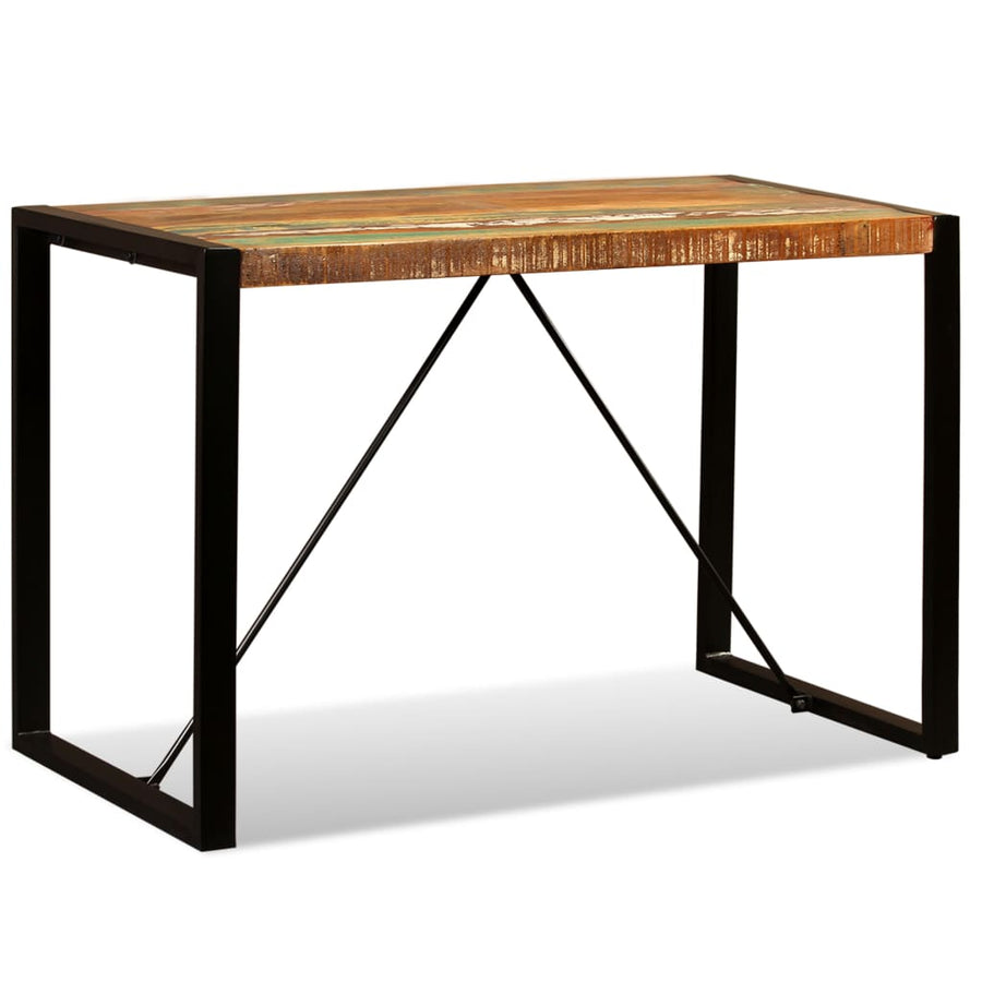 Eettafel 120 cm massief gerecycled hout