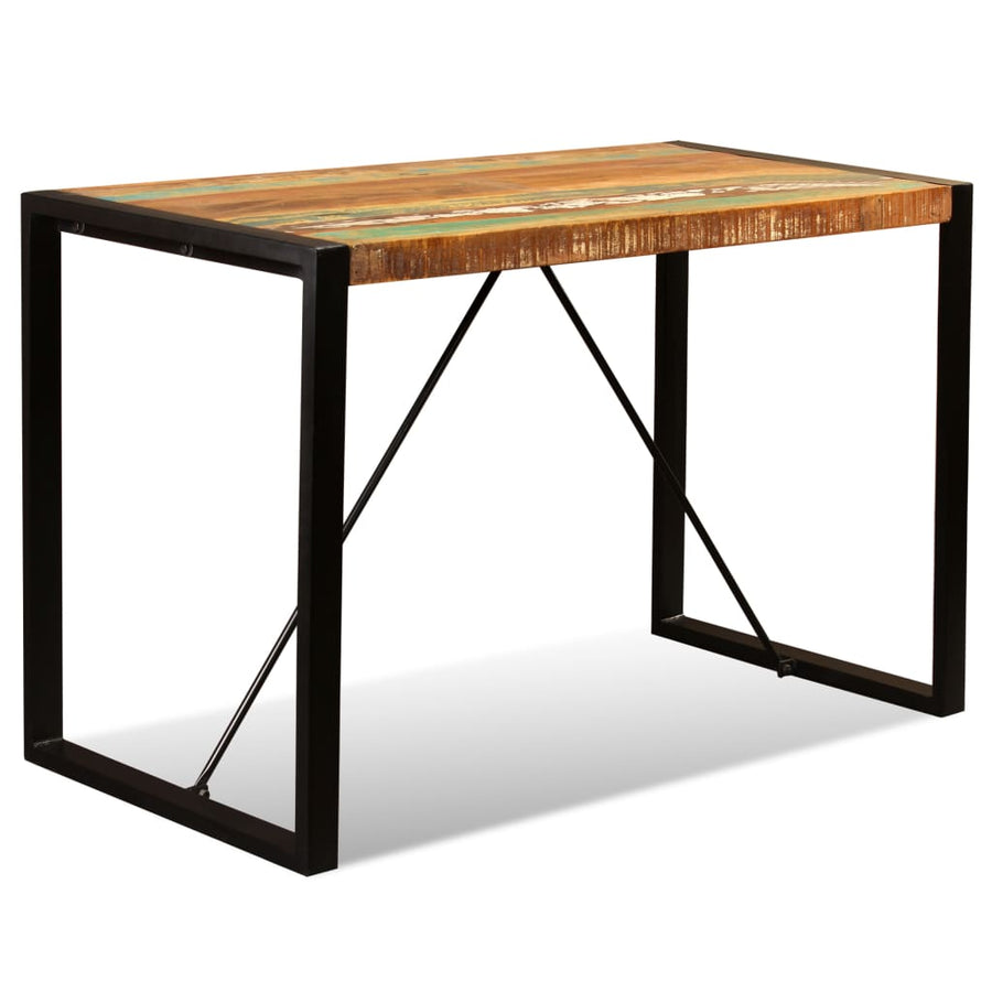 Eettafel 120 cm massief gerecycled hout