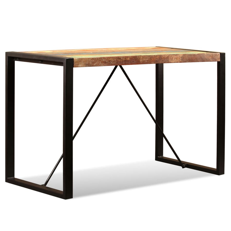 Eettafel 120 cm massief gerecycled hout