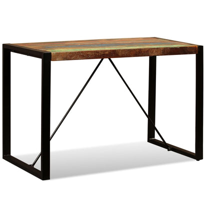 Eettafel 120 cm massief gerecycled hout