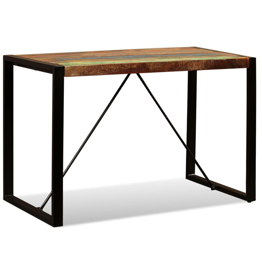 Eettafel 120 cm massief gerecycled hout