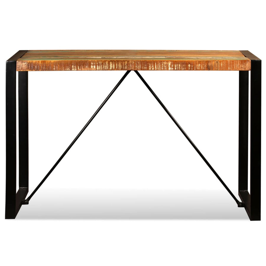 Eettafel 120 cm massief gerecycled hout