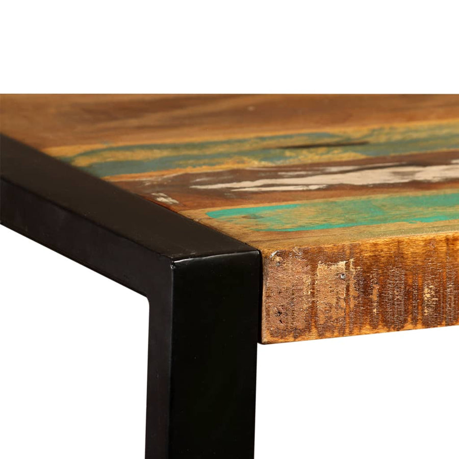 Eettafel 120 cm massief gerecycled hout