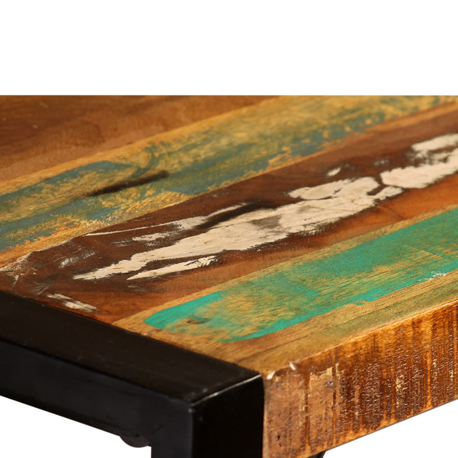 Eettafel 120 cm massief gerecycled hout