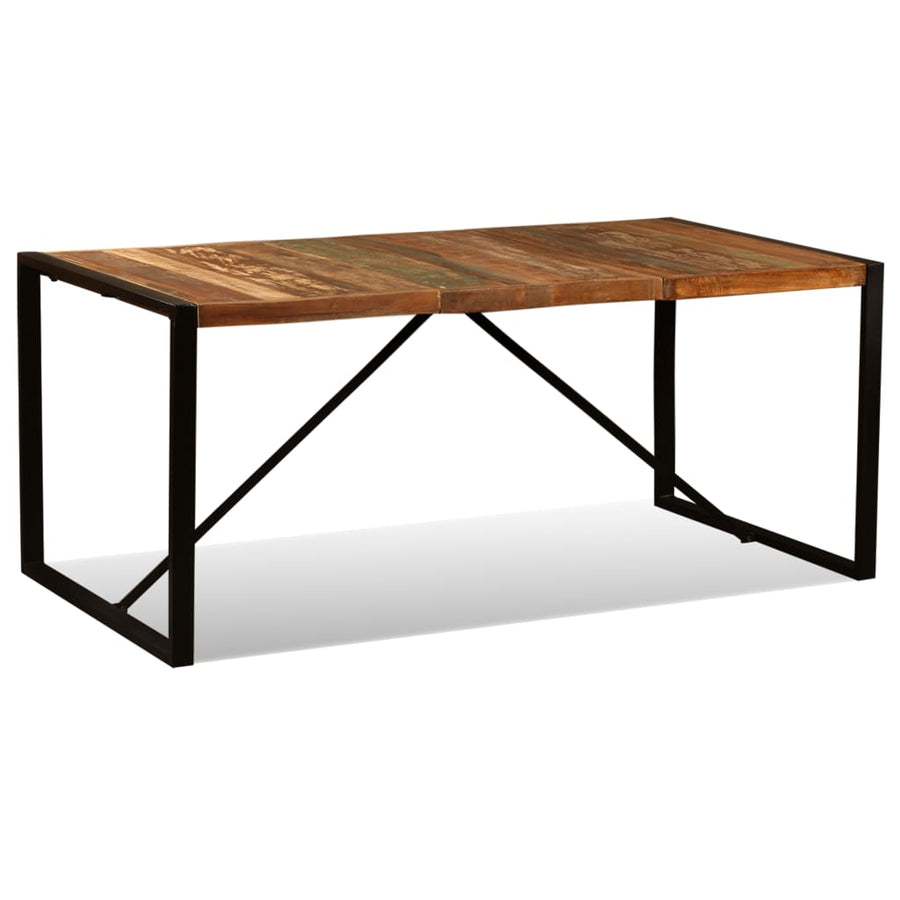 Eettafel 80 Cm Massief Gerecycled Hout 180 x 90 x 76 cm Multikleur