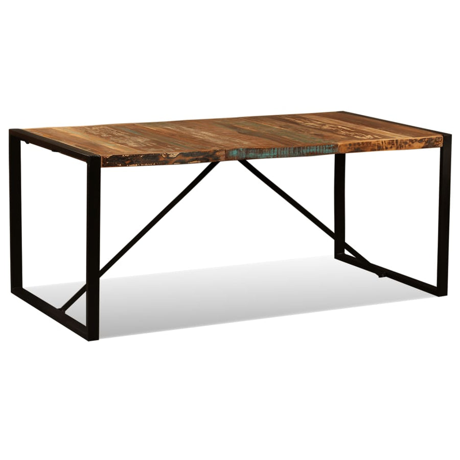 Eettafel 80 Cm Massief Gerecycled Hout 180 x 90 x 76 cm Multikleur