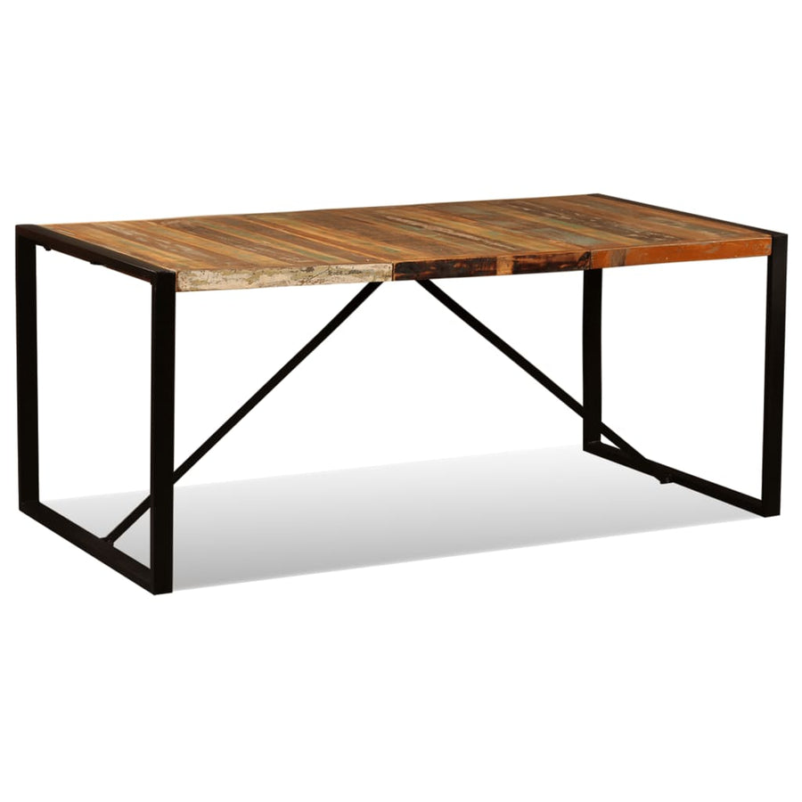 Eettafel 80 Cm Massief Gerecycled Hout 180 x 90 x 76 cm Multikleur