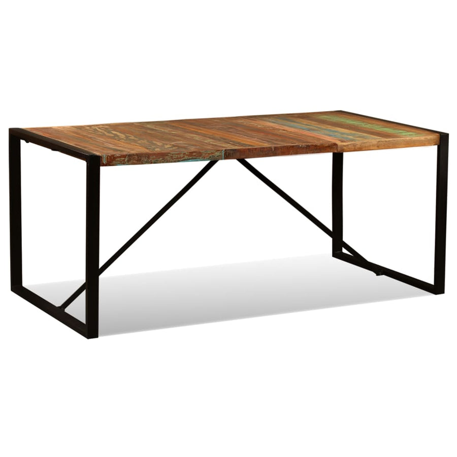 Eettafel 80 Cm Massief Gerecycled Hout 180 x 90 x 76 cm Multikleur