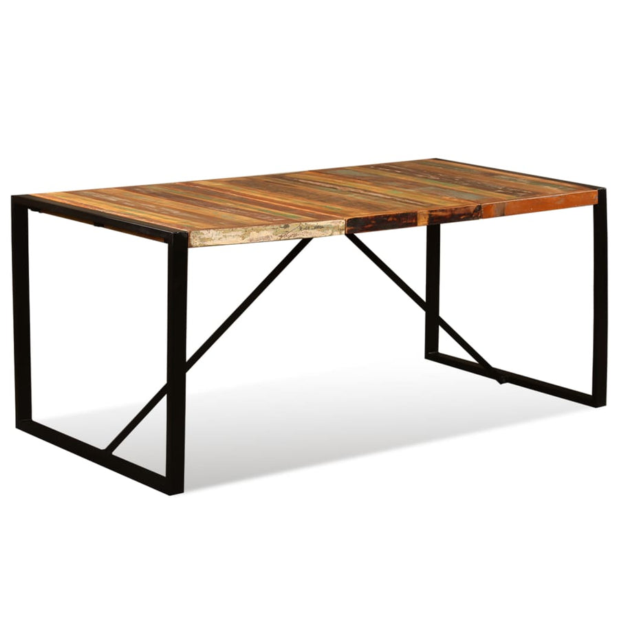 Eettafel 80 Cm Massief Gerecycled Hout 180 x 90 x 76 cm Multikleur